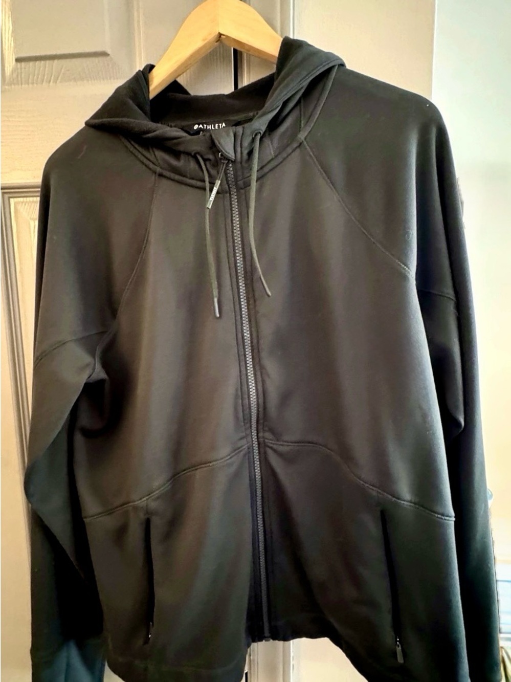Athleta Triumph Hoodie Full Zip Dark Green Size L Women’s #486251